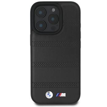 BMW M Perforated And Stitched Line MagSafe Aizsargapvalks priekš Apple iPhone 16 Pro (BMHMP16L23PUSPK)