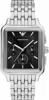 Emporio Armani Diego Chronograph Rokas Pulkstenis AR11751 Silver Black 38mm (AR11751)