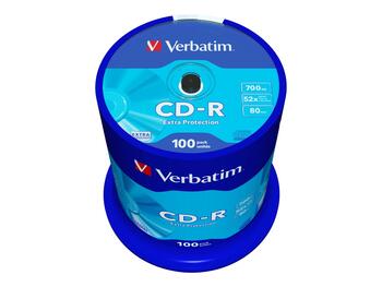 Verbatim CD-R Записываемые Диски 100шт (43411)