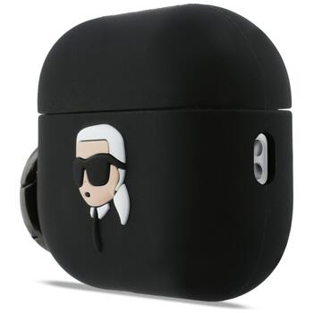 Karl Lagerfeld 3D Logo NFT Karl Head Silicone Case Чехол для наушников Apple AirPods Pro 3 (KLAP3RUNIKK)