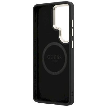 Case Guess Perforated Logo MagSafe Защитный чехол для Samsung Galaxy S26 Ultra / чёрный (GUHMS26L5PG4SRGK)
