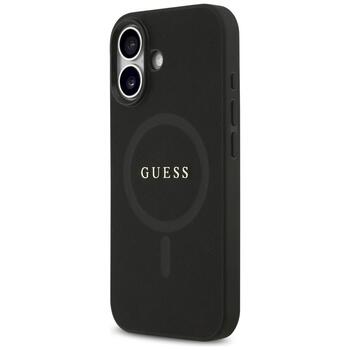 Guess Saffiano Classic Logo MagSafe Защитный чехол для iPhone 17 / чёрный (GUHMP17SPSAHMCK)