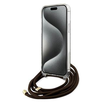 Guess GUHCP15LHC4SEW Hardcase Crossbody Cord 4G Print Защитный чехол для iPhone 15 Pro 6.1