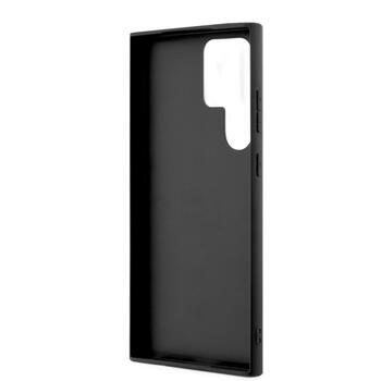 Guess PU 4G Metal Logo Case Aizsargapvalks priekš Samsung Galaxy S23 Ultra / brūns (GUHCS23L4GMGBR)