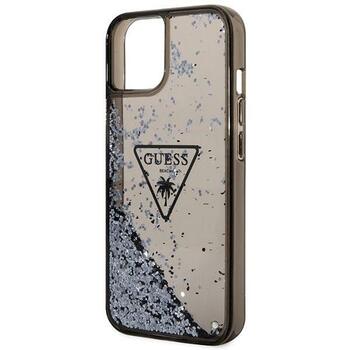 Guess GUHCP14SLFCTPK Liquid Glitter Palm Collection Aizsargapvalks priekš iPhone 14 / 15 / 13 6.1