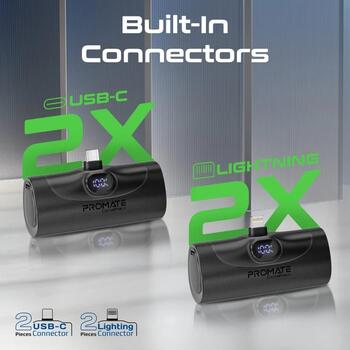 Promate DeltaPack Комплект зарядных батарей 4x 5000mAh / USB-C PD 20W / Lightning (DELTAPACK)