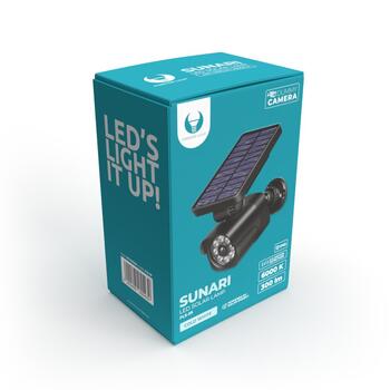 Forever Light SUNARI Saules Lampa LED PIR / 4W / 300lm / 6000K / 1500mAh (RTV100335)