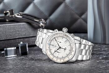 ZEPPELIN 100 Jahre Chronograph Vīriešu pulkstenis 7680MB-1 / sudraba (7680MB-1)