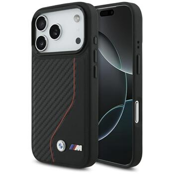 BMW M Carbon Line & Logo MagSafe Case Защитный Чехол для Apple iPhone 17 Pro (BMHMP17L25PCCSCKR)