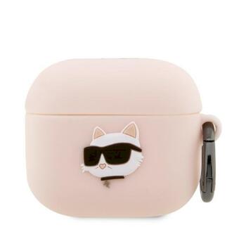 Karl Lagerfeld KLA3RUNCHP Silicone Choupette Head 3D Защитный чехол для AirPods 3 / розовый (KLA3RUNCHP)