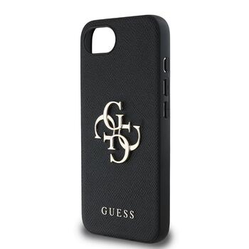 Guess PU Grained 4G Metal Logo Case Чехол для Apple iPhone 16e (GUHCPSE4PGT4MBK)