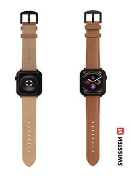 Swissten Кожаный Ремешок Для Apple Watch 42 / 44 / 45 / 49mm (46000813)