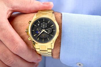 Giewont Chronograph Sapphire Мужские часы / золотой/чёрный (GW9460-B4)