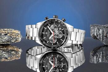 Giewont Chronograph Sapphire Vīriešu pulkstenis / sudraba/melns (GW9140-B1)