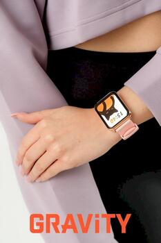 Smartwatch Gravity Смарт-часы / розовое золото-розовый (GT17-1)