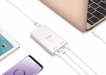 Swissten Сетевое зарядное устройство Notebooks and MacBook / 60W / PD3.0 / QC3.0 / PPS (SW-TCH-60W-PD30-QC30-W)