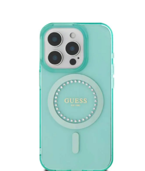 Guess IML Rhinestones MagSafe Case Защитный Чехол для Apple iPhone 16 Pro Max (GUHMP16XPFTDTEN)