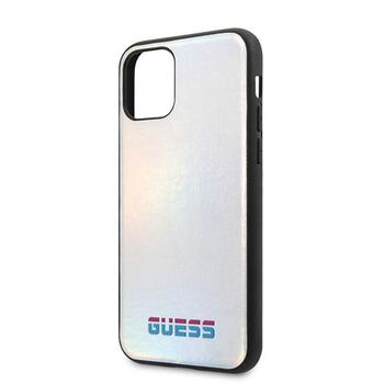 Guess GUHCN65BLD Hardcase Aizsargapvalks priekš iPhone 11 Pro Max Iridescent / sudraba (GUHCN65BLD)