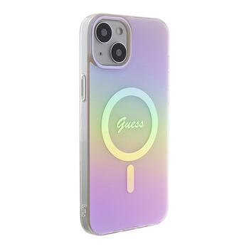 Guess IML Iridescent MagSafe Back Case Защитный Чехол для Apple iPhone 15 Plus (GUHMP15MHITSP)