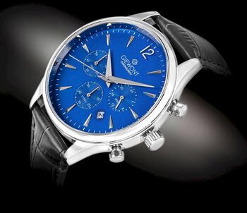 Giewont Мужские часы Chronograph Sapphire GW6310-A3 / чёрно-синий (GW6310-A3)