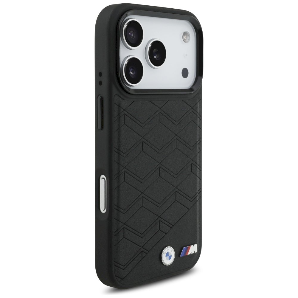 BMW M Shape Case Logo MagSafe Aizsargapvalks priekš iPhone 17 Pro / melns (BMHMP17L25PCSSPK)