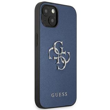 Guess GUHCP13SSA4GSBL Hardcase Saffiano 4G Metal Logo Защитный чехол для iPhone 13 mini 5,4