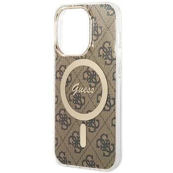 Guess GUHMP15LH4STW Hardcase IML 4G MagSafe Aizsargapvalks priekš iPhone 15 Pro 6.1
