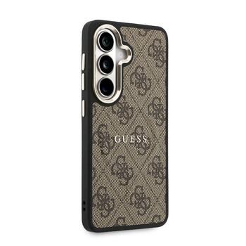 Guess PU Leather 4G Gold Frame Magnetic Case Чехол для Samsung Galaxy S26 (GUHMS26SP4MSEGCW)