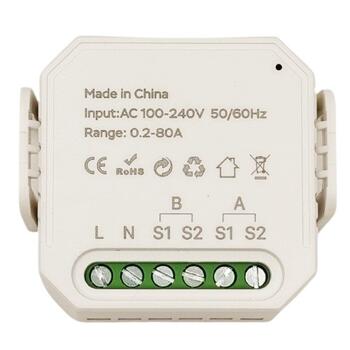 Tuya Wi-Fi Умный 2-полюсный Счетчик Энергии 80А (HS084097)
