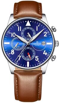 Giewont Chronograph Sapphire Vīriešu pulkstenis / brūns/zils (GW5630-A6)