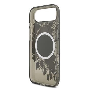 Guess IML Flowers Strap MagSafe Case Защитный чехол для iPhone Air / чёрный (GUHMP17MHFWBRCESK)