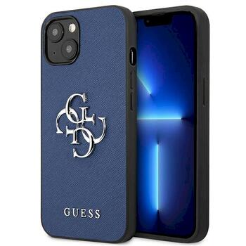 Guess GUHCP13SSA4GSBL Hardcase Saffiano 4G Metal Logo Защитный чехол для iPhone 13 mini 5,4