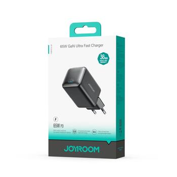 Joyroom Travel Charger (UK) Type-C Зарядное устройство PD 65W / чёрный (JR-TCG18-BLK)