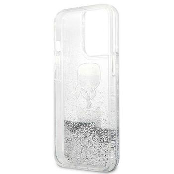 Karl Lagerfeld KLHCP13LKICGLS hardcase Liquid Glitter Karl&Cho Aizsargapvalks priekš iPhone 13 Pro / 13 6,1