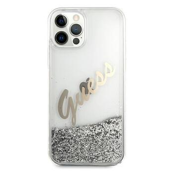 Guess GUHCP12LGLVSSI Glitter Vintage Script Hardcase Защитный чехол для iPhone 12 Pro Max 6,7