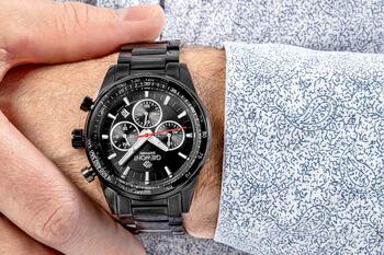 Giewont Vīriešu pulkstenis Chronograph Sapphire GW9140-B2 / melns (GW9140-B2)