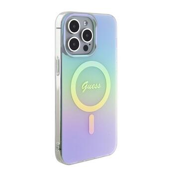 Guess IML Iridescent MagSafe Back Case Защитный Чехол для Apple iPhone 15 Pro Max (GUHMP15XHITSQ)