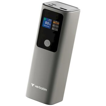 Verbatim 32269 Charge n Go Ārējās baterijas 27000mAh / 140W / 2xUSB-C / PD 3.1 gray (32269)