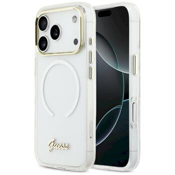 Guess IML Gradient Script Metal MagSafe Защитный чехол для iPhone 17 Pro Max / чёрный (GUHMP17X5HTGMCSH)