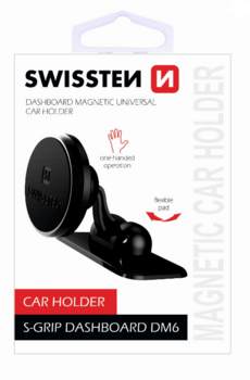 Swissten S-Grip DM6 Универсальный держатель с магнитом для устройств (SW-CH-PA-DM6-BK)