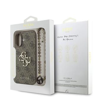 Guess PU 4G Metal Logo Strap Case Чехол для Apple iPhone 17 (GUHCP17SP4GMGSW)