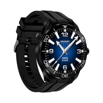 Smartwatch VELTORI VT150-1 Viedpulkstenis ar silikona siksniņu + melnu rokassprādzi / melns (VT150-1)