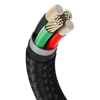 Baseus Cafule USB Cable Кабель для зарядки Lightning 2.4A 1m / чёрный (CALJK-A01)