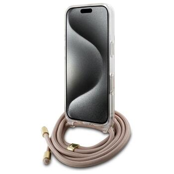 Guess GUHCP16SHC4SEP Hardcase Crossbody Cord 4G Print Защитный чехол для iPhone 16 6.1