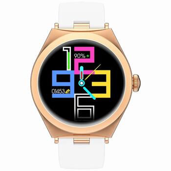 Smartwatch Gravity Умные часы / белый/розовое золото (GT25-4)