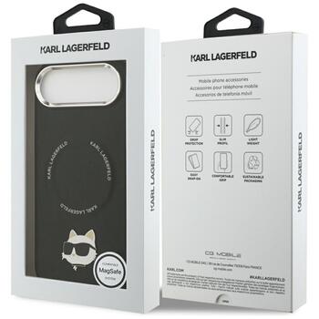 Karl Lagerfeld Choupette Pin MagSafe Case Aizsargapvalks priekš iPhone Air / melns (KLHMP17MPSMLRCHK)