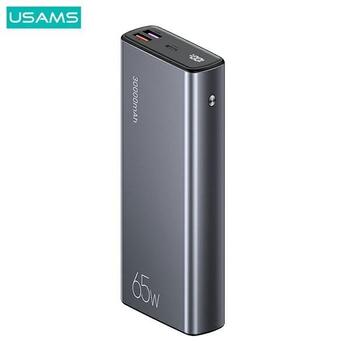 Usams PB59 Fast Charge Powerbank 65W 2xQC3.0+PD Переносная зарядная батарея 30 000mAh (CMXLOGTC01)