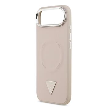 Guess PU Leather Triangle Logo MagSafe Case Чехол для Apple iPhone 17 Air (GUHMP17MPSDTSCMP)