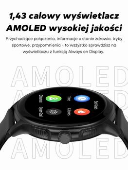 GRAVITY GT12-2 Смарт-часы для женщин с силиконовым ремешком + чёрным браслетом / синий (GT12-2)