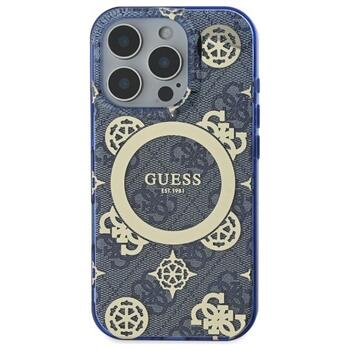 Guess IML Peony On 4G Background MagSafe Защитный Чехол для Apple iPhone 16 Pro Max (GUHMP16XH4PYEEB)